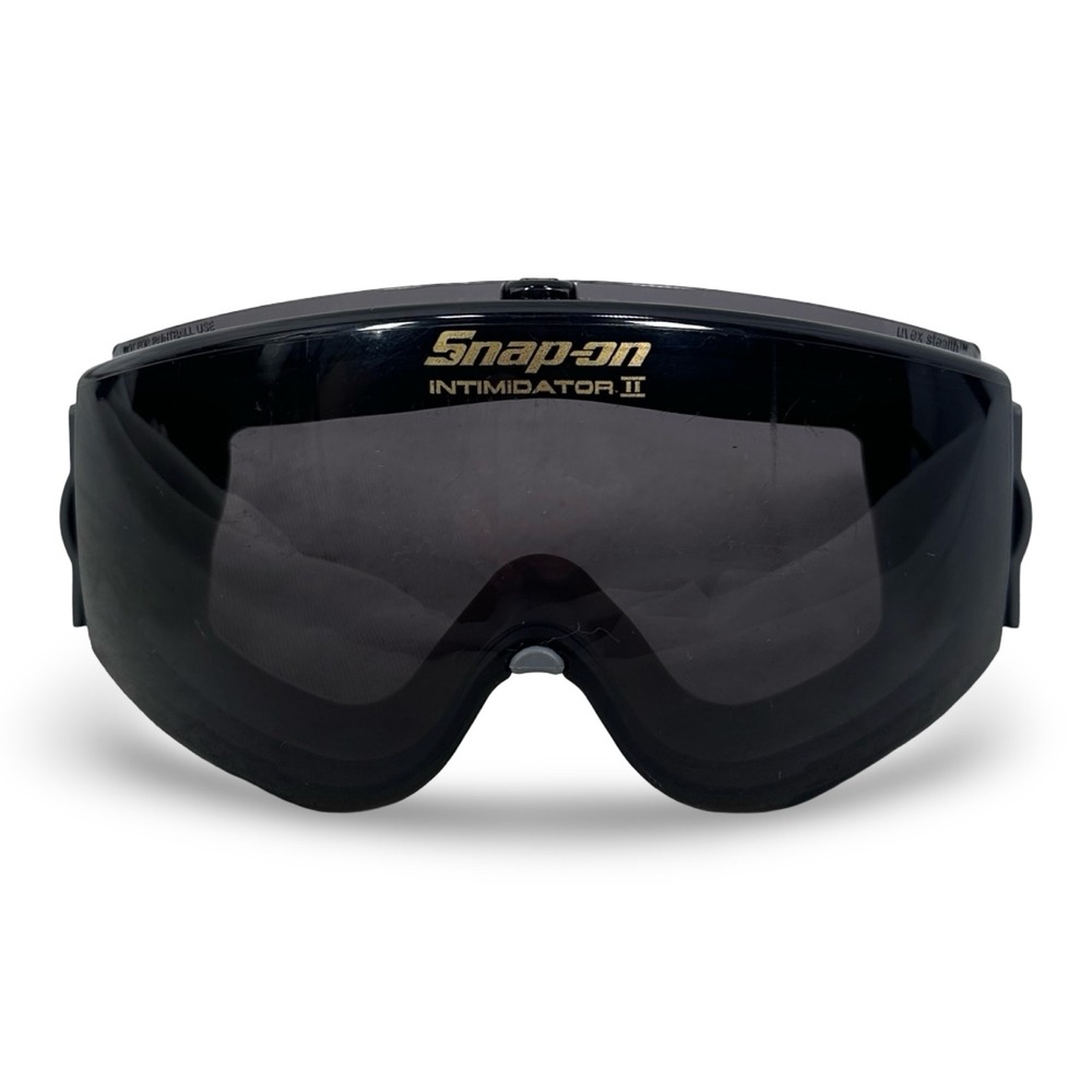 Snap-on Intimidator II Uvex Stealth Safety Goggles Black Gray Dark Tint Lens USA